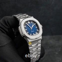 Custom Made 40mm Dark Blue Dial Jumbo Style Custom Watch with NH35 Movement