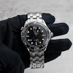 Custom Made 41mm Black SMP 300 Diver Style Mod Watch with NH35 Automatic Movement