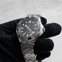 Custom Made 41mm Black SMP 300 Diver Style Mod Watch with NH35 Automatic Movement