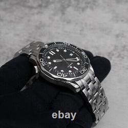 Custom Made 41mm Black SMP 300 Diver Style Mod Watch with NH35 Automatic Movement