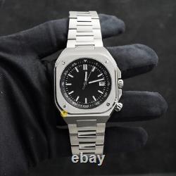 Custom Made 42mm B&R Square Style Black Dial Mod Watch NH35 Automatic Movement