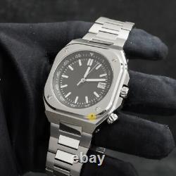 Custom Made 42mm B&R Square Style Black Dial Mod Watch NH35 Automatic Movement