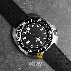 Custom Made Black 44mm Willard Style Watch Mod NH35 Automatic Regulated Movement