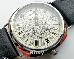 Custom Made Molnija 3601 -6 Converted Into Wrist Watch Luxury Panerai Style