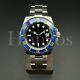 Custom Made SUB Style Watch SKX NH35 Movement BLK Dial Blue/Yellow Bezel Oyster