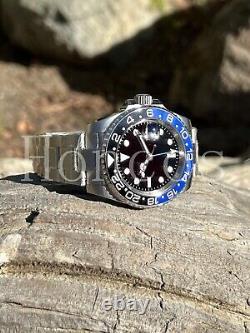 Custom Made Steel 40mm Mod Watch GMT SUB Automatic Movement 126710BLNR Batman