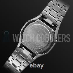 Custom Matte Black Dial G-Shock Gun Metal Polished Steel Band Casioak GA2100