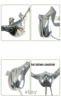 Custom Men Chastity Belt Stainless Steel CB Metal Lock Abstinence Chastity Cage