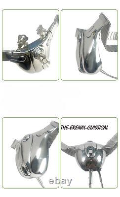 Custom Men Chastity Belt Stainless Steel CB Metal Lock Abstinence Chastity Cage