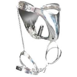 Custom Men's Chastity Belt with Plug Thigh Ring Stainless Steel CB Chastity Cage