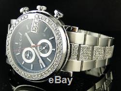 Custom Mens 6.0Ct Diamond 101G Gucci Ya101338 Stainless Steel Watch