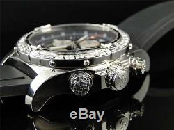 Custom Mens Breitling Super Avenger Aeromarine 48MM Rubber Genuine Diamond Watch