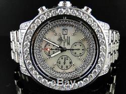 Custom Mens Breitling Super Avenger Full Diamond Watch 32 Ct