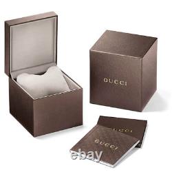 Custom Mens Gucci 101 G-Chrono 44MM White PVD Full Diamond YA101361 Watch 10 Ct