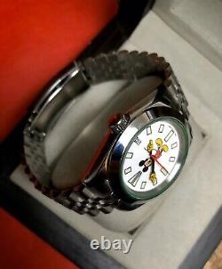 Custom Mickey Mouse 7002 Dial Mod Seiko NH35 Automatic Movement Sapphire 40mm