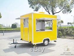 Custom Mobile Food Cart Trailer DOT/CE Certified, Stainless Steel Food Trucks