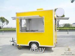 Custom Mobile Food Cart Trailer DOT/CE Certified, Stainless Steel Food Trucks