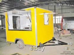 Custom Mobile Food Cart Trailer DOT/CE Certified, Stainless Steel Food Trucks