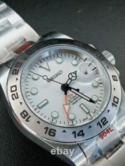 Custom NH34 Movement Explorer 2 Polar GMT Automatic 40mm Solid Stainless Steel