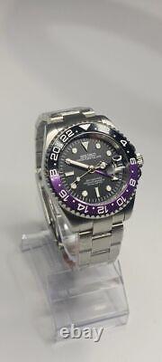 Custom NH34 Movement Joker GMT Automatic 40mm Solid Stainless Steel