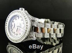 Custom New Ladies Breitling Aeromarine Pink Colt Ocean Diamond Watch 9.5 Ct