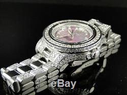 Custom New Ladies Breitling Aeromarine Pink Colt Ocean Diamond Watch 9.5 Ct