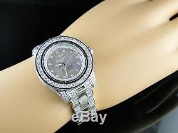 Custom New Ladies Breitling Aeromarine Pink Colt Ocean Diamond Watch 9.5 Ct