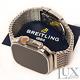 Custom Polished 22mm Breitling Band Stainless Steel for Apple Watch Ultra 49mm