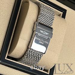 Custom Polished 49mm Breitling Band Stainless Steel for Apple Watch Ultra