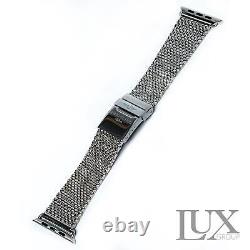 Custom Polished 49mm Breitling Band Stainless Steel for Apple Watch Ultra