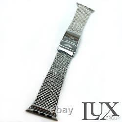 Custom Polished 49mm Breitling Band Stainless Steel for Apple Watch Ultra