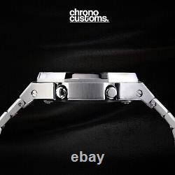 Custom Royal CasiOak AP G-Shock GA2100 Mod Watch Stainless Steel Black/Silver