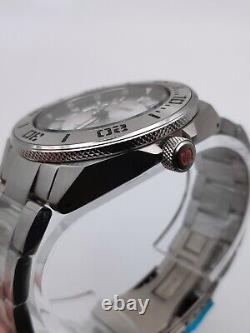 Custom Seiko Mod SAMURAI Silver with Stainless Steel bracelet