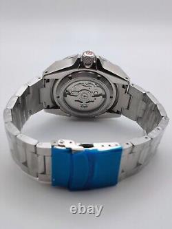 Custom Seiko Mod SAMURAI Silver with Stainless Steel bracelet