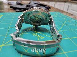 Custom Seiko Mod Watch GMT Rootbeer NH34 GMT Movement