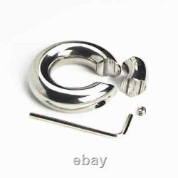 Custom Size+19 Sizes Stainless Steel Scrotum Pendant Ring Restraint Testicle