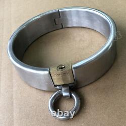 Custom Size Made Heavy Stainless Steel Slaves Restraint Binding Collar Lock