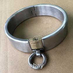 Custom Size Made Heavy Stainless Steel Slaves Restraint Binding Collar Lock