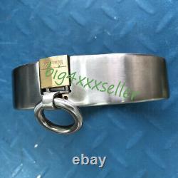 Custom Size Made Heavy Stainless Steel Slaves Restraint Binding Collar Lock