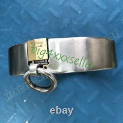 Custom Size Made Heavy Stainless Steel Slaves Restraint Binding Collar Lock