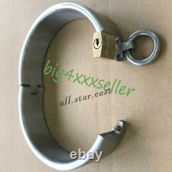 Custom Size Made Heavy Stainless Steel Slaves Restraint Binding Collar Lock