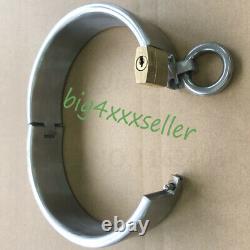 Custom Size Made Heavy Stainless Steel Slaves Restraint Binding Collar Lock