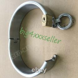 Custom Size Made Heavy Stainless Steel Slaves Restraint Binding Collar Lock