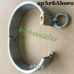 Custom Size Made Heavy Stainless Steel Slaves Restraint Binding Collar Lock