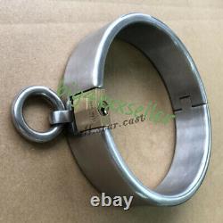 Custom Size Made Heavy Stainless Steel Slaves Restraint Binding Collar Lock