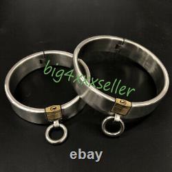 Custom Size Made Heavy Stainless Steel Slaves Restraint Binding Collar Lock