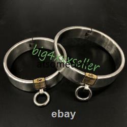 Custom Size Made Heavy Stainless Steel Slaves Restraint Binding Collar Lock