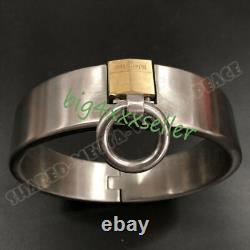 Custom Size Made Heavy Stainless Steel Slaves Restraint Binding Collar Lock