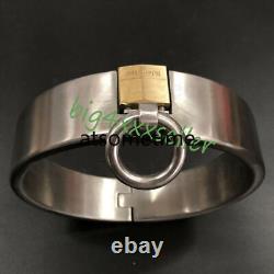 Custom Size Made Heavy Stainless Steel Slaves Restraint Binding Collar Lock