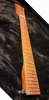 Custom USA Handmade Bubinga on Mahogany Stainless Steel fret guitar neck